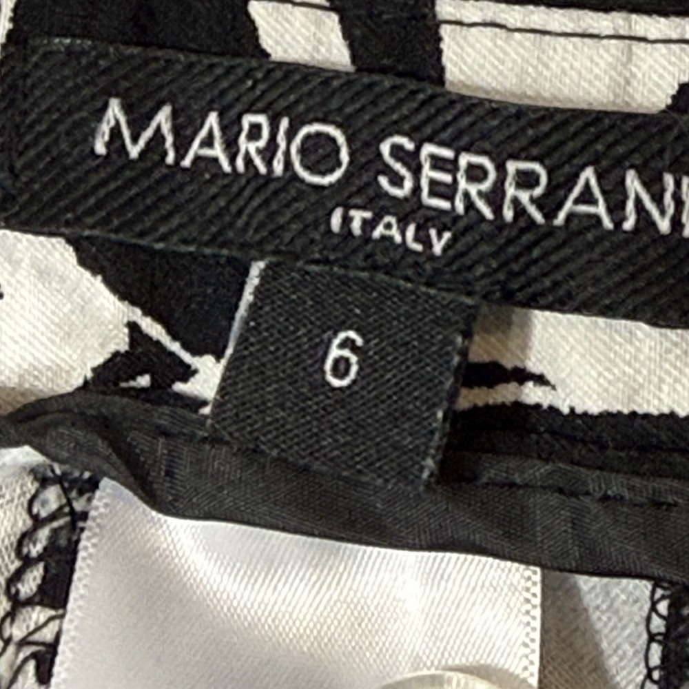 Mario Serrani Women's Size 6 Italy Comfort Stretch Shorts Leaf Print Tropical - Picture 5 of 14